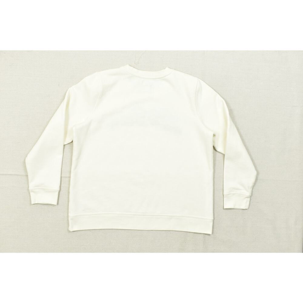 LL Bean Crewneck Sweatshirt Mens XL White Signature Script Logo Cotton Blend - Picture 8 of 8